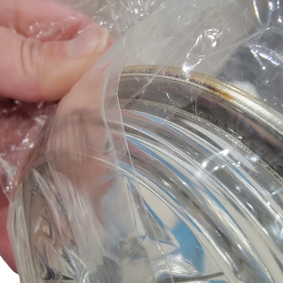 Birks Vintage Coasters Set of 4 in Original Box Glass & Silver Plate / Ashtrays - Picture 11 of 16